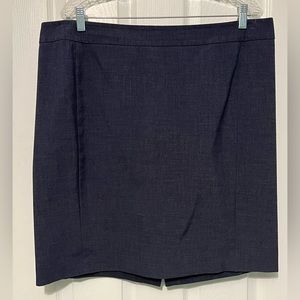 LOFT pencil skirt - women's size 16 - navy blue